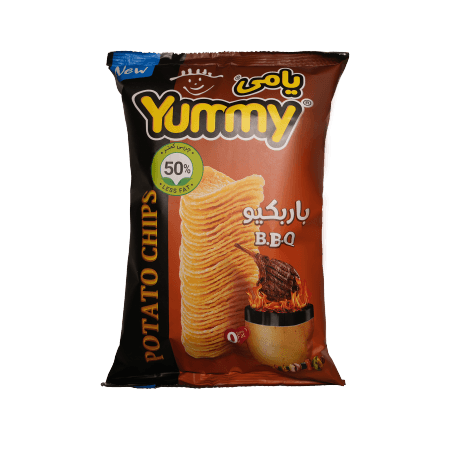 چیپس همسان بسته بندی سلفونی باربیکیو یامی