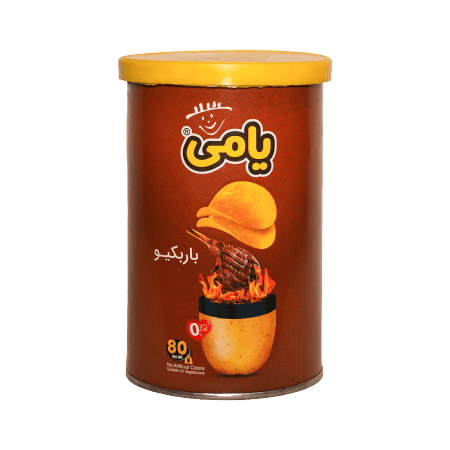 چیپس یامی با طعم باربکیو (قوطی پرستیژ)